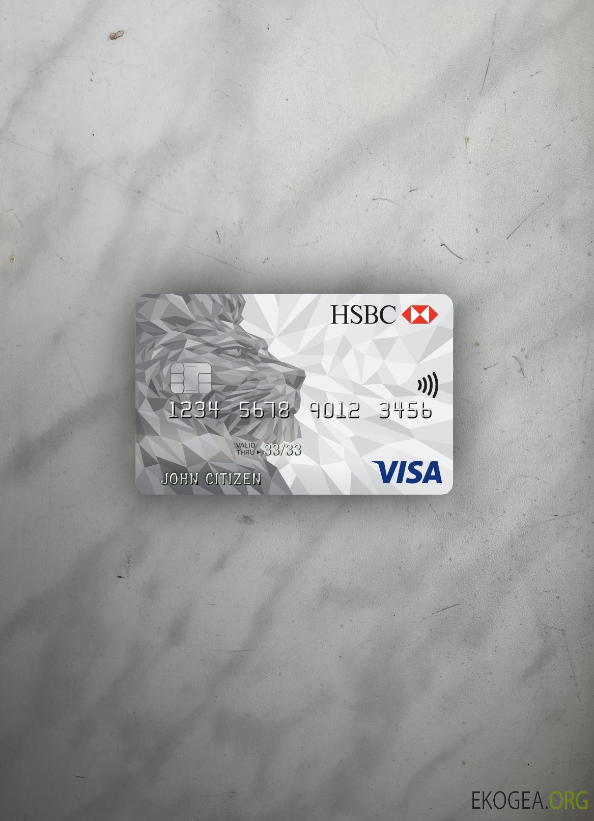 Royaume , Uni HSBC visa carte classique photolook recto